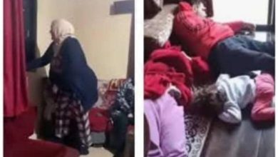 صورة من الصور المفبركة للانتهاكات