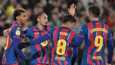برشلونة فاز أمام راسينغ سانتاندير وتأهل إلى ربع نهائي كأس ملك إسبانيا (Getty)