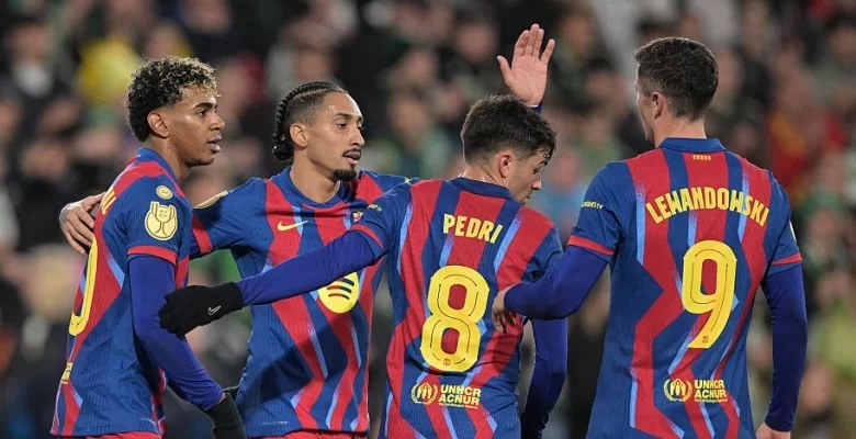 برشلونة فاز أمام راسينغ سانتاندير وتأهل إلى ربع نهائي كأس ملك إسبانيا (Getty)