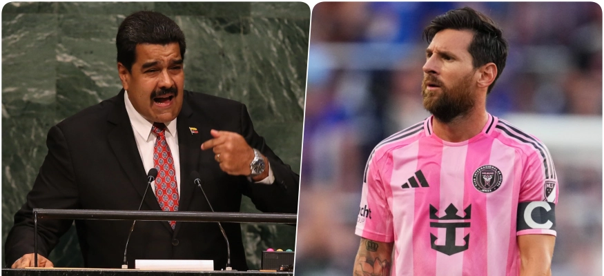 ميسي لاعب إنتر ميامي ورئيس فنزويلا مادورو (مصدر)