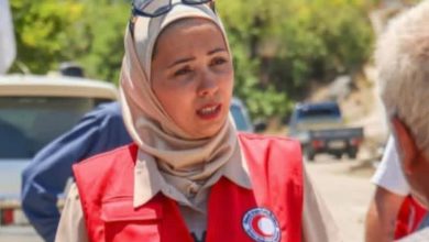 المتطوعة في الهلال الأحمر العربي السوري سميحة رخامية