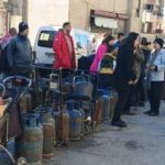 أحد طوابير توزيع الغاز في مدينة حمص - جريدة مصدر