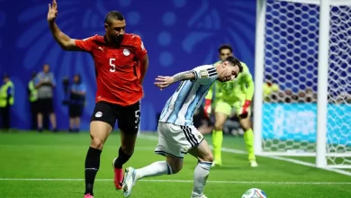 من مباراة مصر والأرجنتين مصدر الصورة: رويترز