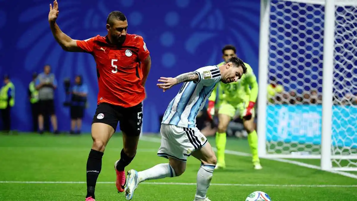 من مباراة مصر والأرجنتين مصدر الصورة: رويترز
