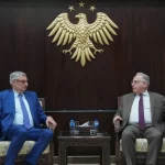 وزير المالية محمد يسر برنية مع وفد من مجلس الشيوخ الفرنسي